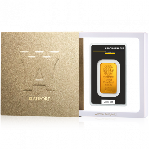 31,1 Gramm (1 Unze) Goldbarren in einer Geschenkbox